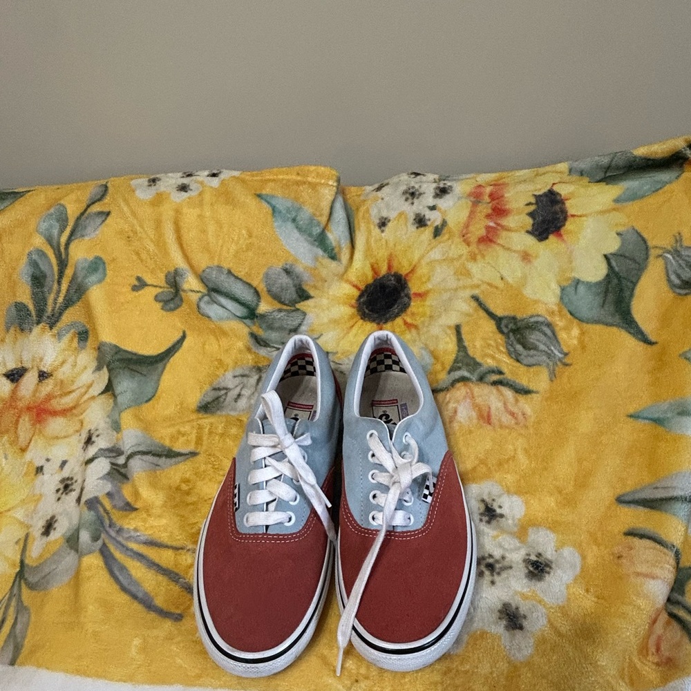 Vans Red and Gray Sneakers